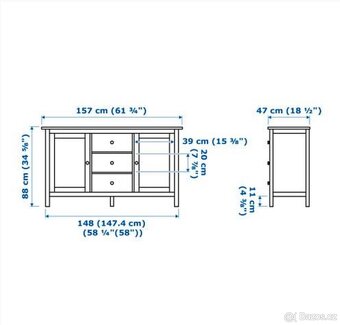 Příborník Ikea Hemnes - 5