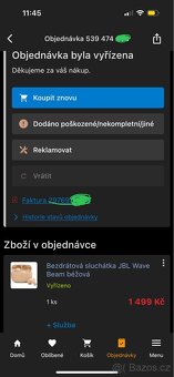 JBL Wave Beam béžová sluchátka - koupeno na Alze 4.3.2025 - 5