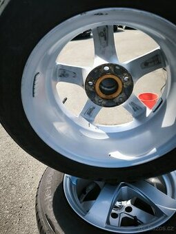 ALU kola 5x112R15 + letní pneu, Octavia II - 5