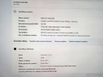 PC sestava - Intel Core i3 3.5GHz - 5