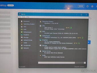 Herní PC-AMDRyzen5 3.2 GHz,RadeonRX580,32GB RAM,750GB HDD - 5
