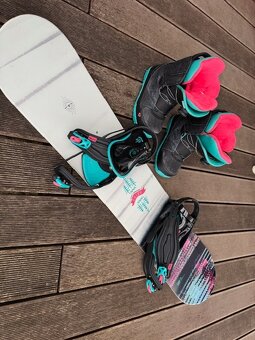 Dětský snowboard+vázání+boty - 5