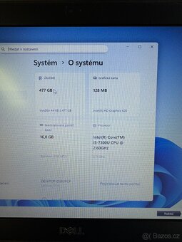 Dell Latitude 7290, SSD disk, Windows 11, záruka - 5