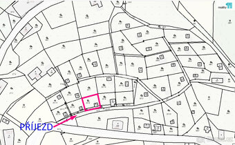 Prodej pozemek 302 m2, chatka 16 m2, sklep 18 m2 - Líšný u M - 5