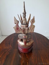 Drevena socha Buddha - 5