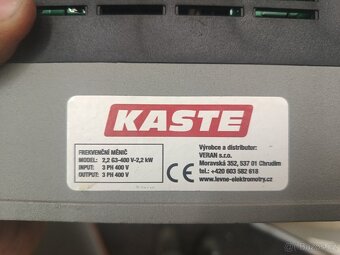3 fázový motor 2,2kw + frekvenční měnič - 5