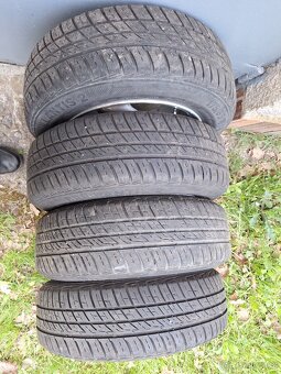 Alu disky 4x100, 8Jx14H2 ET38 s letními pneu 175/65 R14 - 5