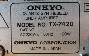 RECEIVER ONKYO TX-74200 (1987) PĚKNÝ STAV - 5