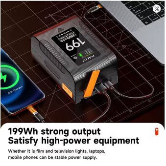 PALO V Mount Batterie BP-199 13500mAh/199W, foto, video,nová - 5