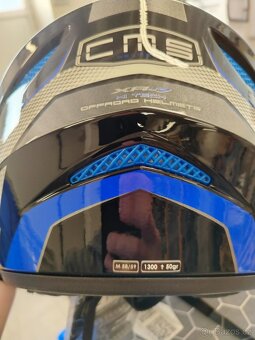 motokrosová MX přilba CMS XR-7 Raptor velikost M modrá - 5