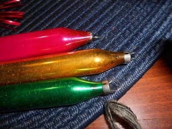 staré skleněné ozdoby na stromeček - 5