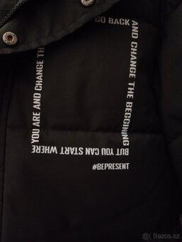 Nová zimní dlouhá bunda unisex vel.164 - 5