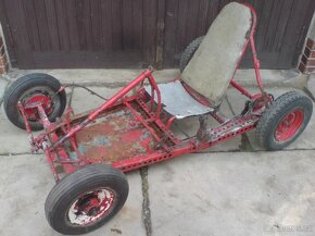 Stará závodní motokára motor čz mz jawa pionýr 984 pětikvalt - 5