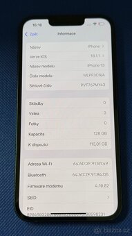 iPhone 13 128GB Black, krásný stav - 5