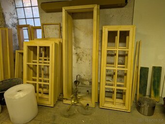 Truhlářské polotovary - okenní rámy, dveře aj. - 5