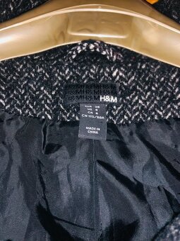 H&M# kabat# vlneny# zimni #oversize # business#sedy - 5