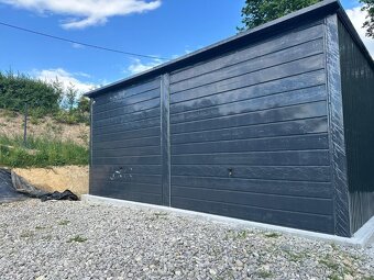 Plechová garáž 6x5m - 5