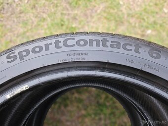 2x Letní pneu Continental SportCont 6 - 275/35 ZR19 XL - 90% - 5