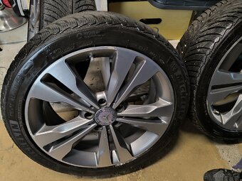 ALU kola Mercedes CLA 5x112 r18 Originál, zimní pneu+TPMS - 5
