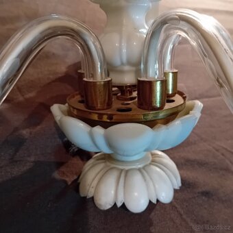 LUSTRY - STÍNIDLA - SKLO - 5 různých kusů - 5