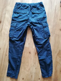 Chlapecké tm. modré lehčí kalhoty - kapsáče (6 kapes) LOGG - 5