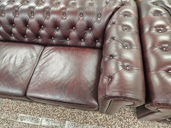 CHESTERFIELD ŠTÝL KOŽENÁ 3+1+1 - 5
