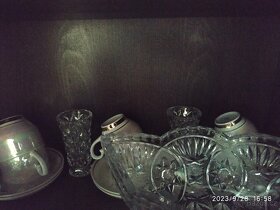 Broušené sklo, jídelní sada a další - 5