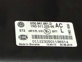 VW GOLF 7 - 5G - 12-16 - mlhovka LP - 5G0941661D - 5