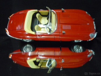 Jaguar E Type Cabriolet červený Bburago 1/18 - 5