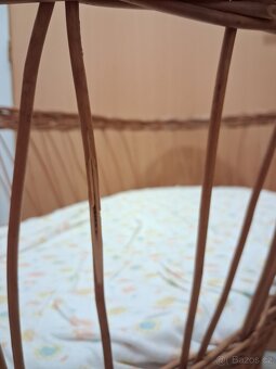 Proutěný košík na miminko (Mojžíšův koš) - 5