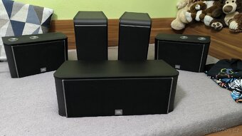 JBL reprobedny - sada 5.0, receiver Yamaha 4066, kabeláž - 5