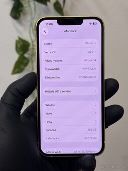 iPhone 14 256GB - 100% baterie (eSim) - 5