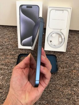 Apple iPhone 15 Pro 1TB Blue titanium. DPH. Pekny stav. - 5