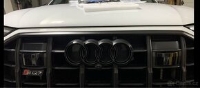 Znak na vozy(Logo na vozy Audi ) Černá , Chromová - 5