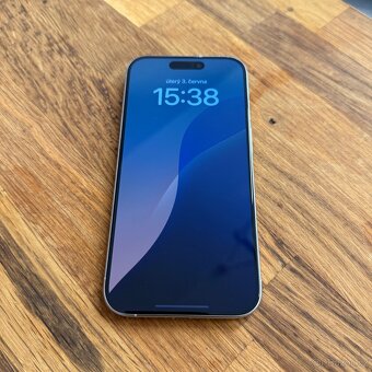 iPhone 15 Pro 256GB white titan, 100% baterie, záruka - 5