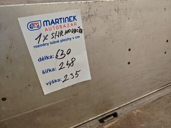 Valníková nástavba 1x shrnovačka - 630 cm - 5