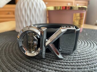 Pásek ck , černý, stříbrný - 5