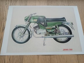 Prodam plakaty Jawa 350 typ 634,Bizon,Jawa 350 2x OHC - 5