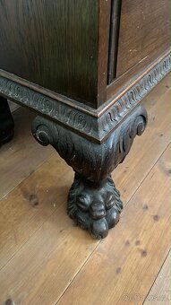 Starožitný sekretář (vitrína) - 5