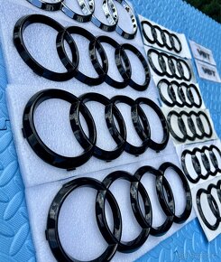 Černé, Chromové logo na vozy Audi - 5