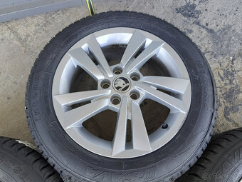 Originál alu kola 15" na Škoda Fabia III. letní nové pneu - 5
