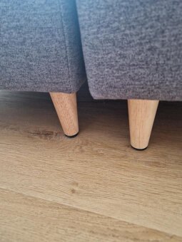 Sofa šedé dvoudílné - sedací souprava - 5