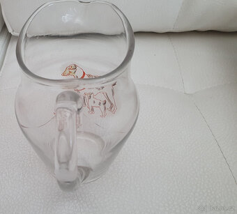 Džbánek na vodu/víno, cca 0,5 litru, obrázek psi - 5