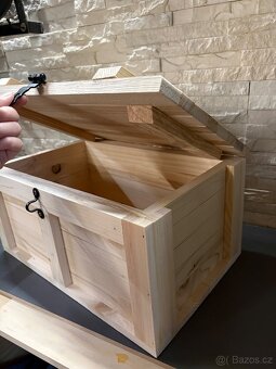 Dřevěná truhlička- dekorace - 5