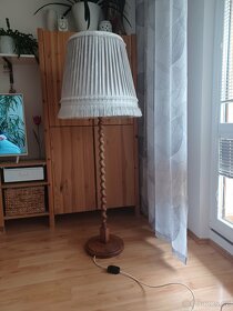 Retro designová dřevěná lampa - 5