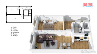 Prodej bytu 2+kk, 47 m², Praha, ul. Za sídlištěm - 5