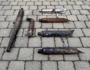 Jawa 50 pařez, pionýr, ČZ 125 - výfuky - 5