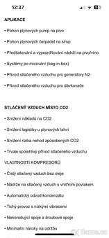 Stacionární Bez olejový Piestový kompresor pro Dávkovací sys - 5