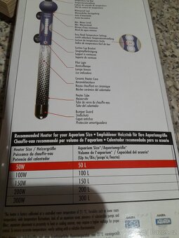 Prodám akvarijní topítko s regulací nové nerozbale - 5