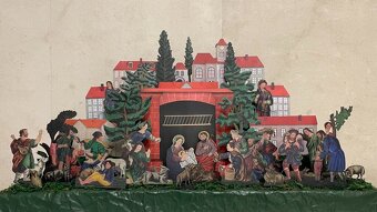 Historický papírový betlém č. 12 - Paseky nad Jizerou - 5